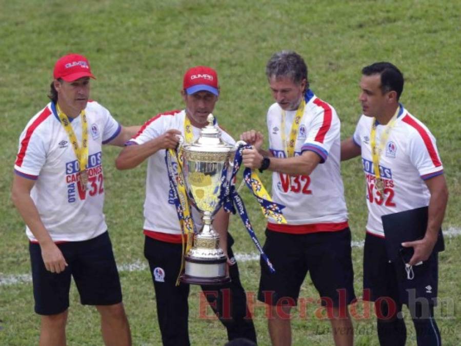 Así celebró Olimpia su 32 copa como campeón del fútbol hondureño