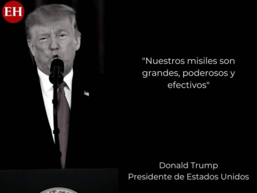 Las frases de Trump tras el ataque de Irán a bases militares de EEUU