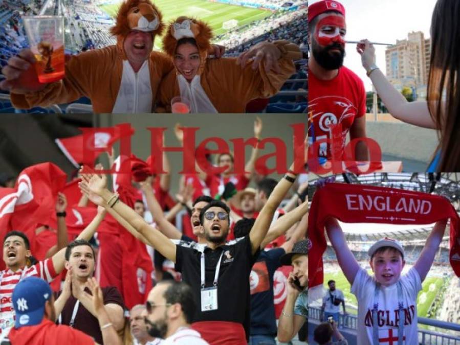 Así se vive la pasión del fútbol ante el encuentro de Inglaterra vs Túnez