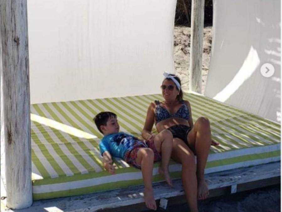 FOTOS: Las vacaciones de Jonathan Rougier y su familia en paradisíacas playas hondureñas