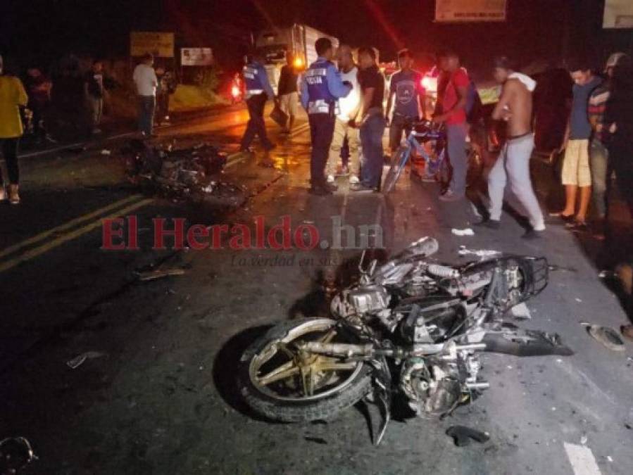FOTOS: Así quedó la trágica escena de accidente en el sur de Honduras