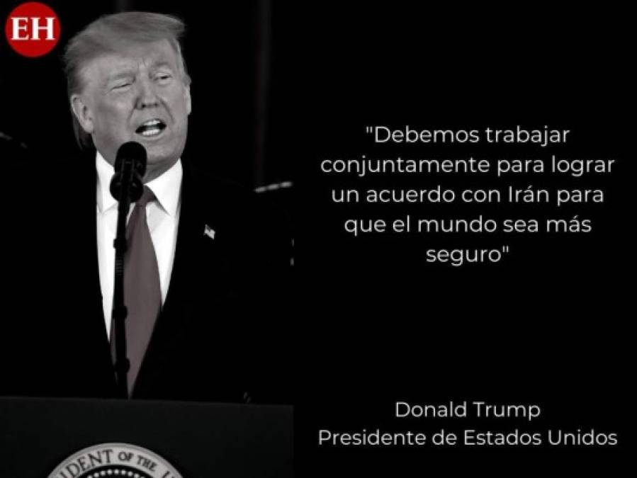 Las frases de Trump tras el ataque de Irán a bases militares de EEUU