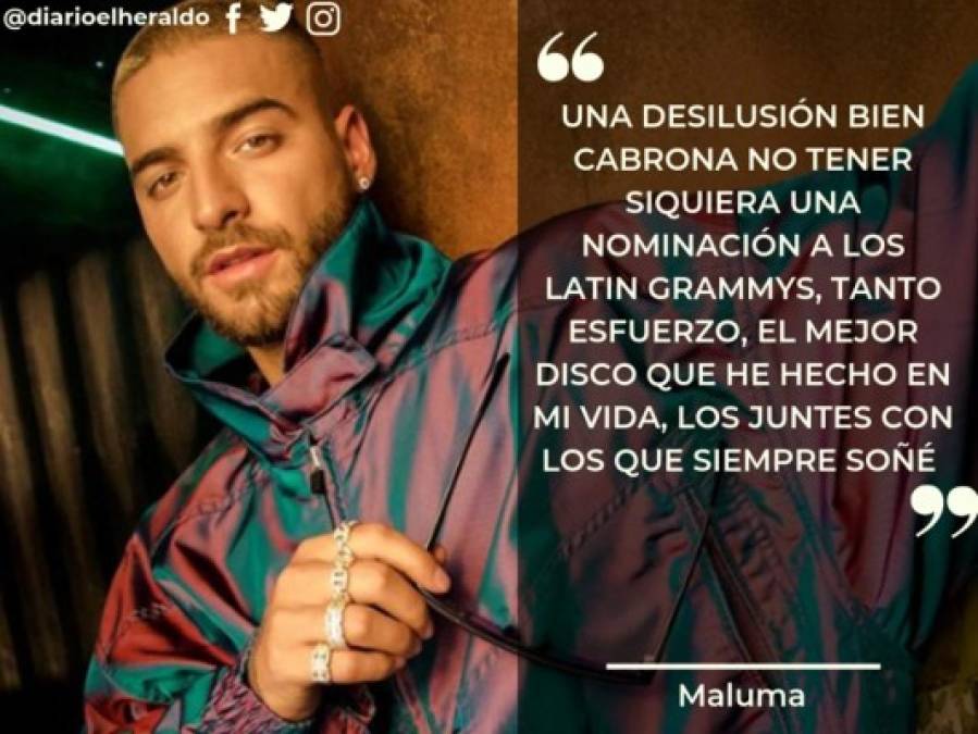 Las frases de enojo de reconocidos reguetoneros contra los Latin Grammy 2019
