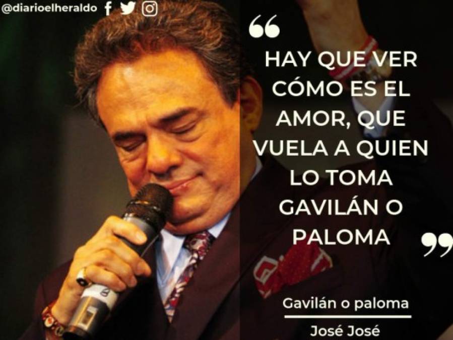 FOTOS: Las frases más románticas de las canciones de José José