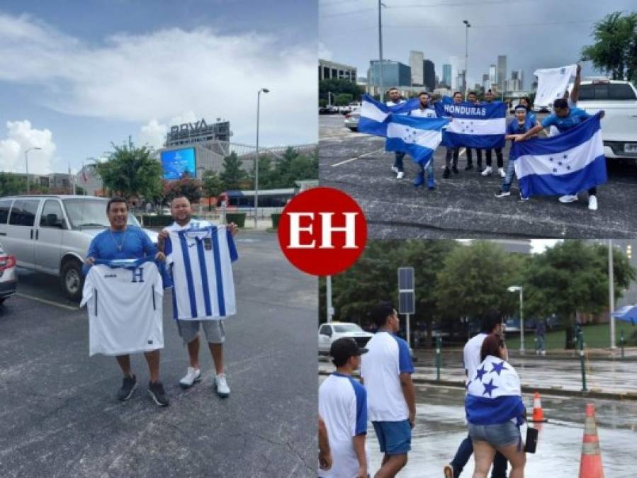 A pesar de la lluvia, fanáticos llegan al BBVA Compass y apoyan a Honduras