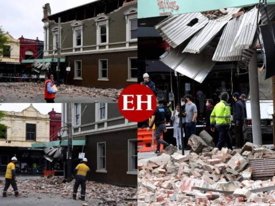 Edificios derrumbados y postes a punto de caer: los daños tras el sismo en Australia