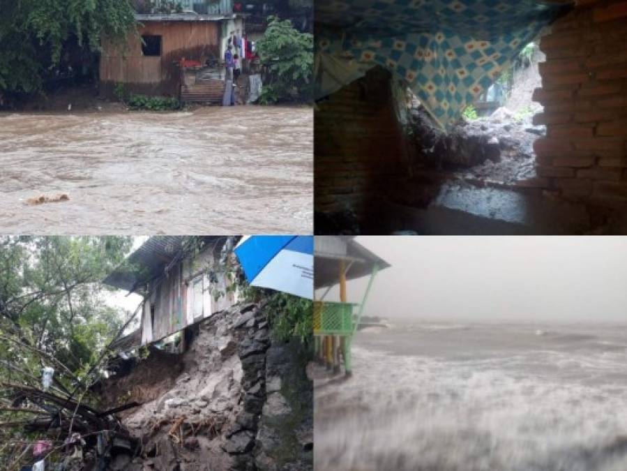﻿Fotos: Daños provocados por las fuertes lluvias en el territorio hondureño