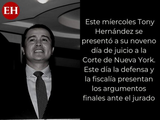 Las pruebas clave que presentó la fiscalía contra Tony Hernández