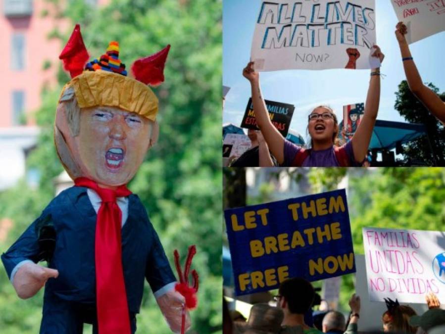 Estados Unidos sale a las calles para protestar por las duras políticas antiinmigrantes de Donald Trump