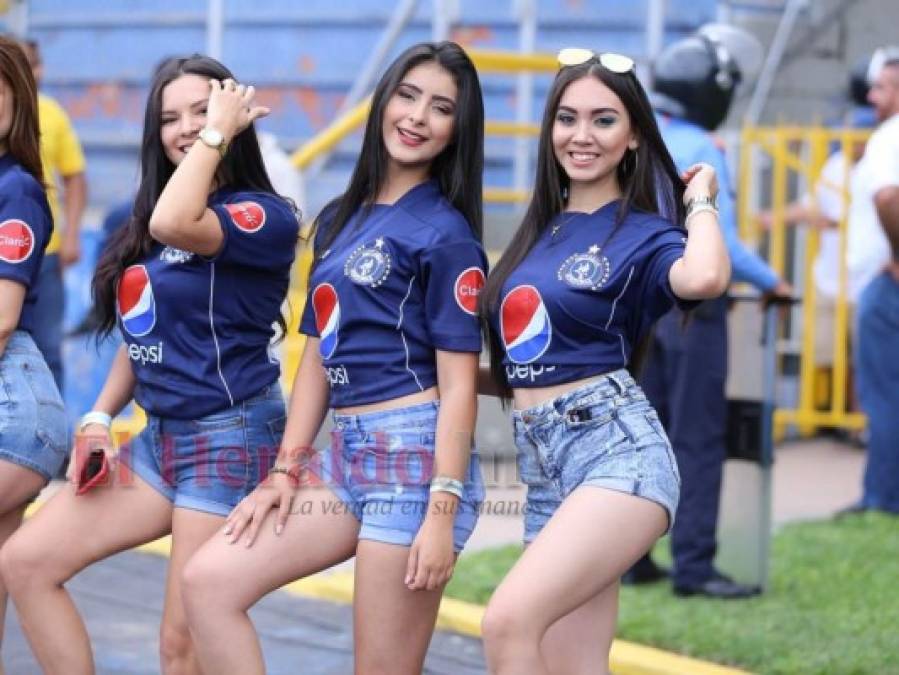 Hermosas hondureñas brillan en la final entre Motagua y Olimpia