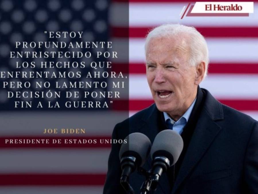 Las frases con las que Joe Biden justificó la retirada de Afganistán