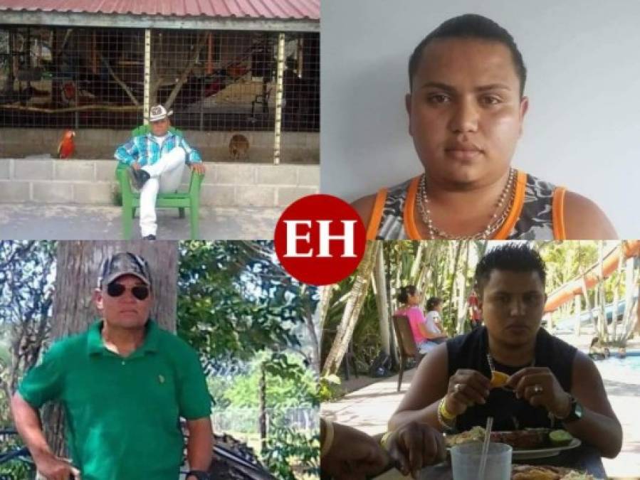 Víctimas de las cinco masacres ocurridas en Honduras en 2021