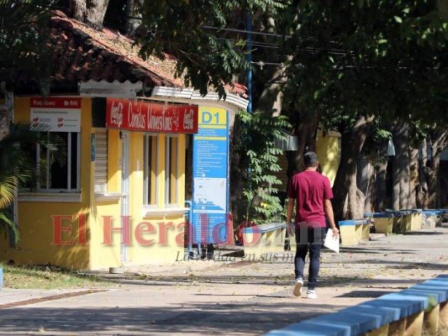 Abandonados y desolados, así lucen los negocios de la UNAH a dos años sin clases presenciales