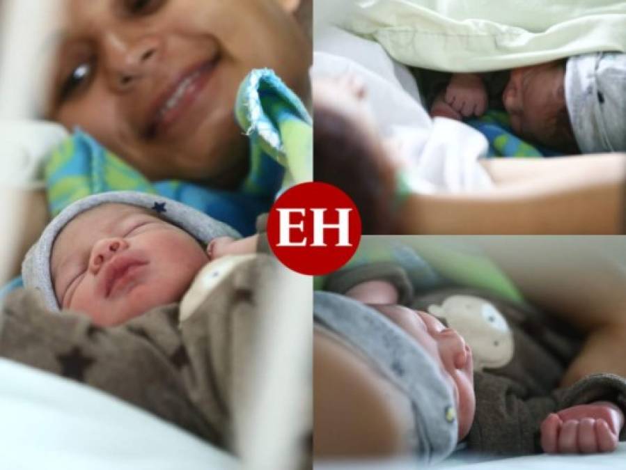 Las tiernas imágenes de Juan Fernando, el segundo bebé hondureño que nació en 2020
