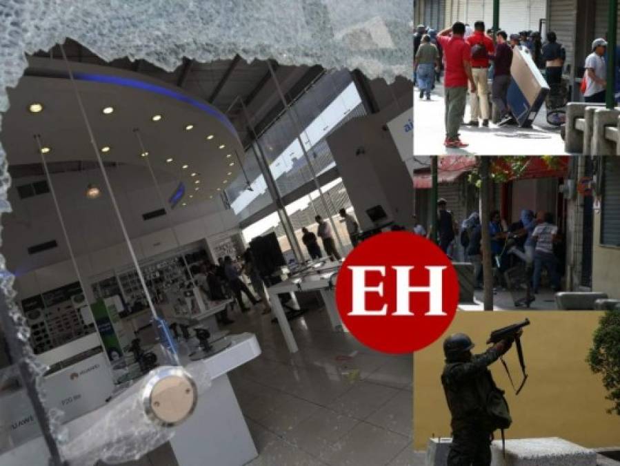 FOTOS: Protestas del viernes terminaron en saqueos de tiendas en Honduras