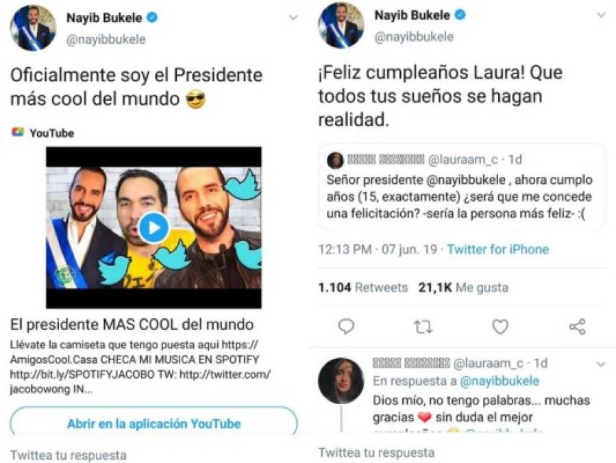 Despidos, reclamos y órdenes: los tuits más controversiales de Nayib Bukele, presidente de El Salvador