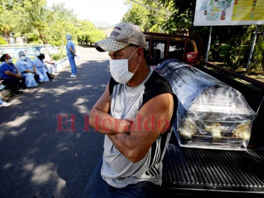 Las 15 imágenes del doloroso e inesperado adiós por el covid-19 en Honduras