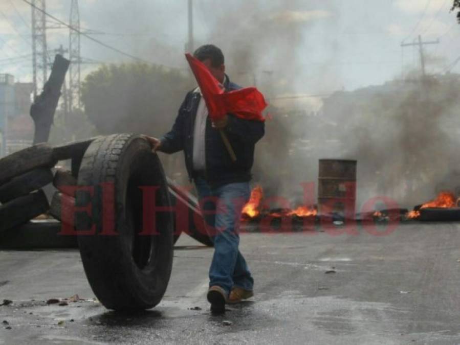 Simpatizantes de Nasralla continúan caos durante manifestaciones