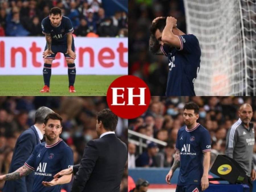 ¿Problemas en el PSG? Messi se fue a la banca serio y negándole el saludo a Pochettino