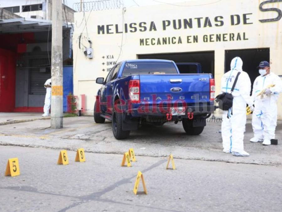 Las imágenes que dejó la masacre en barrio Santa Anita de San Pedro Sula