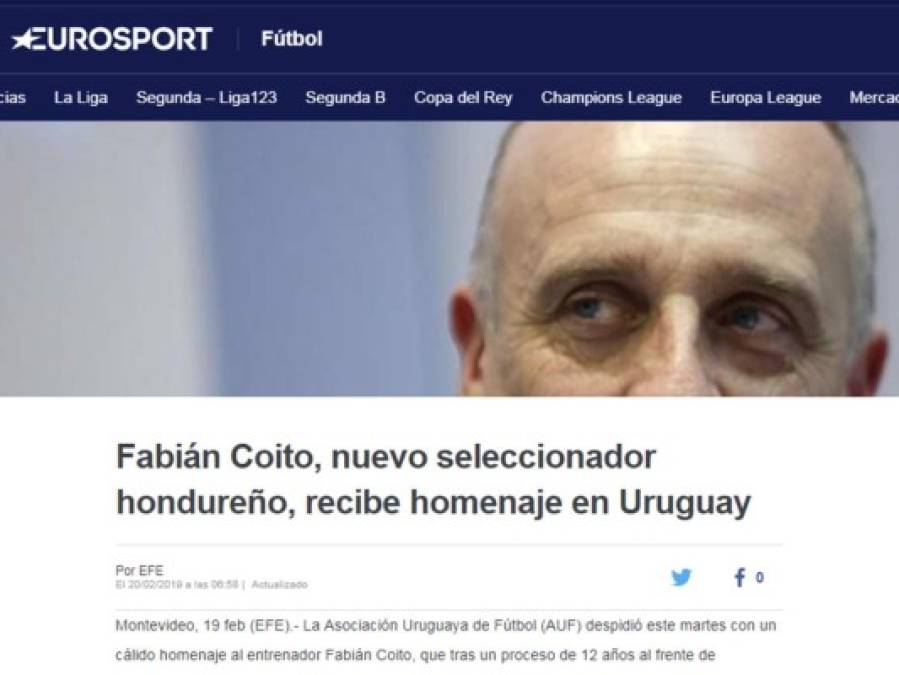 Así reaccionó el mundo del fútbol tras la llegada de Fabián Coito a la Selección de Honduras