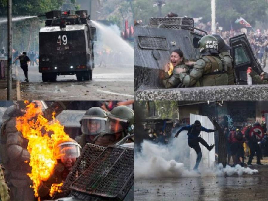 FOTOS: Destrucción y saqueos en Chile a 20 días de protestas violentas