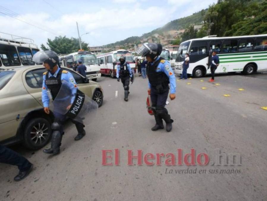 Así fue el caos que causó el paro de transporte en la capital de Honduras