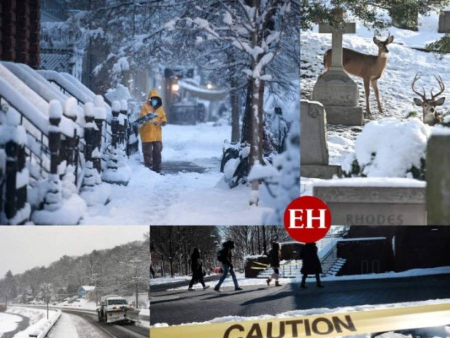 Las imágenes de la fuerte nevada que paraliza el noreste de Estados Unidos