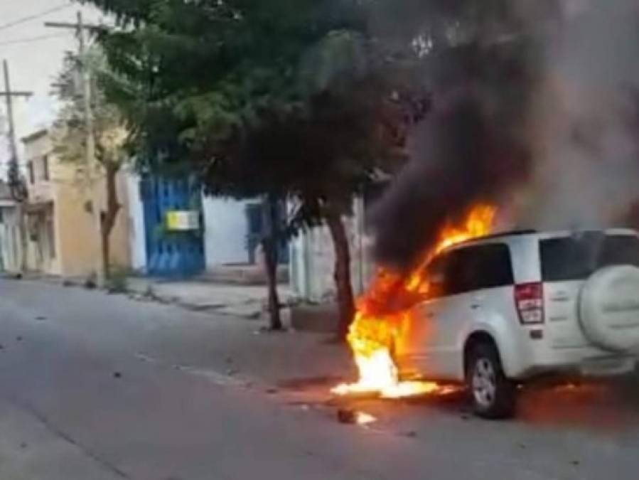 Fotos: Enfrentamiento tras sepelio de menor que murió en una protesta en Choluteca