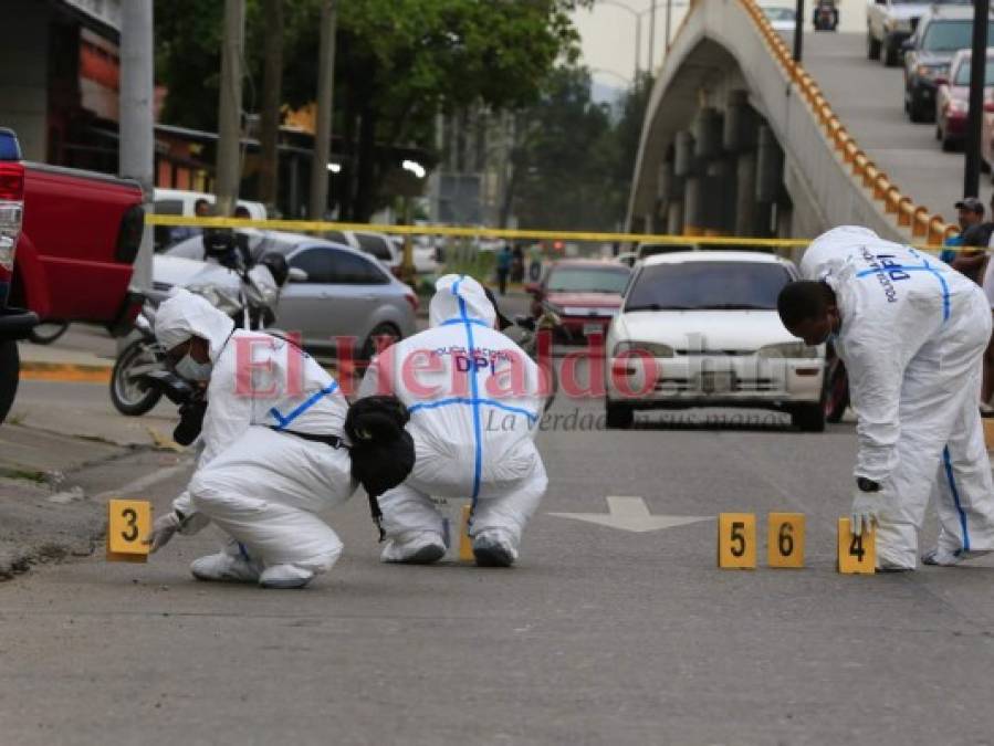 Las imágenes que dejó la masacre en barrio Santa Anita de San Pedro Sula