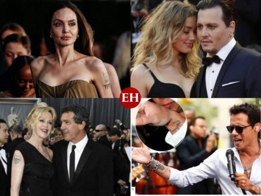 Jhonny Depp, Angelina Jolie y Marc Anthony: Famosos que se borraron tatuajes en honor a sus ex parejas