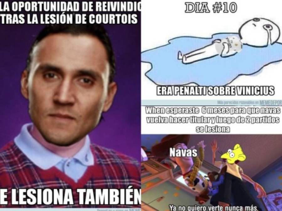 Destrozan con memes a Keylor Navas por lesión tras triunfo del Real Madrid