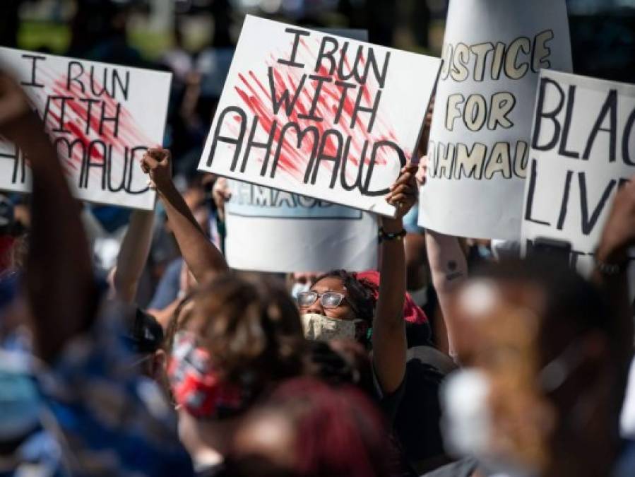 Las protestas en honor a Ahmaud Arbery, afroamericano asesinado en EEUU  