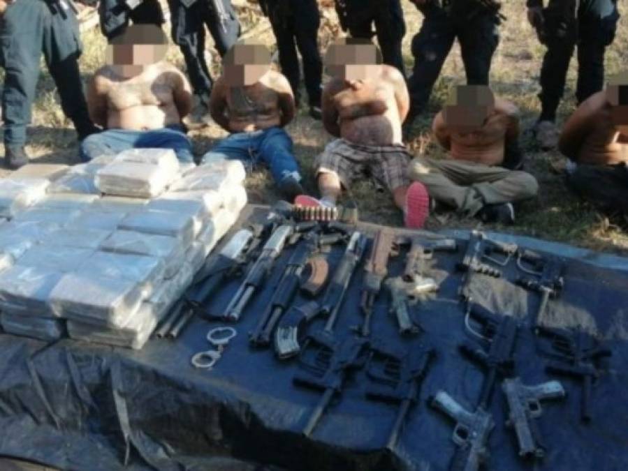 Armas, drogas y sicarios, lo encontrado en el campamento de la MS (Fotos)