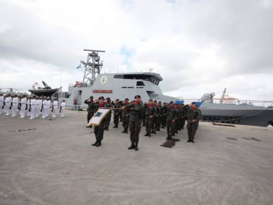 FOTOS: Llega a Honduras el buque patrullero General Trinidad Cabañas para luchar contra el narcotráfico