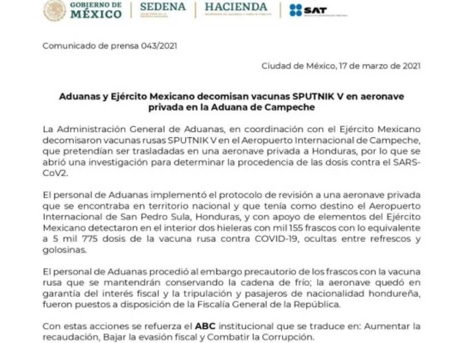 ¿Qué se sabe sobre las 5,775 dosis falsas de Sputnik V decomisadas en México?