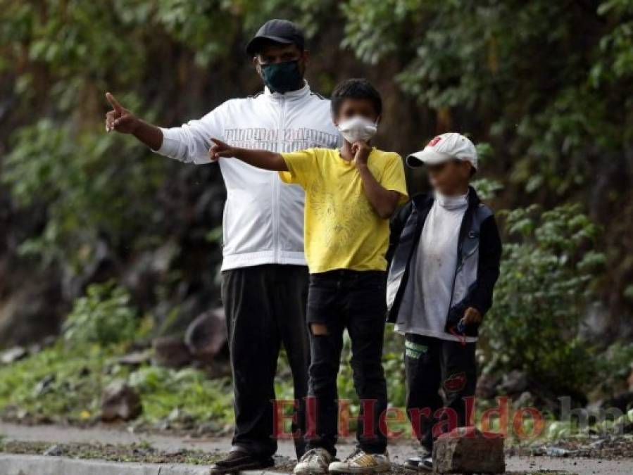 FOTOS: Los rostros inocentes de la mendicidad provocada por el Covid-19