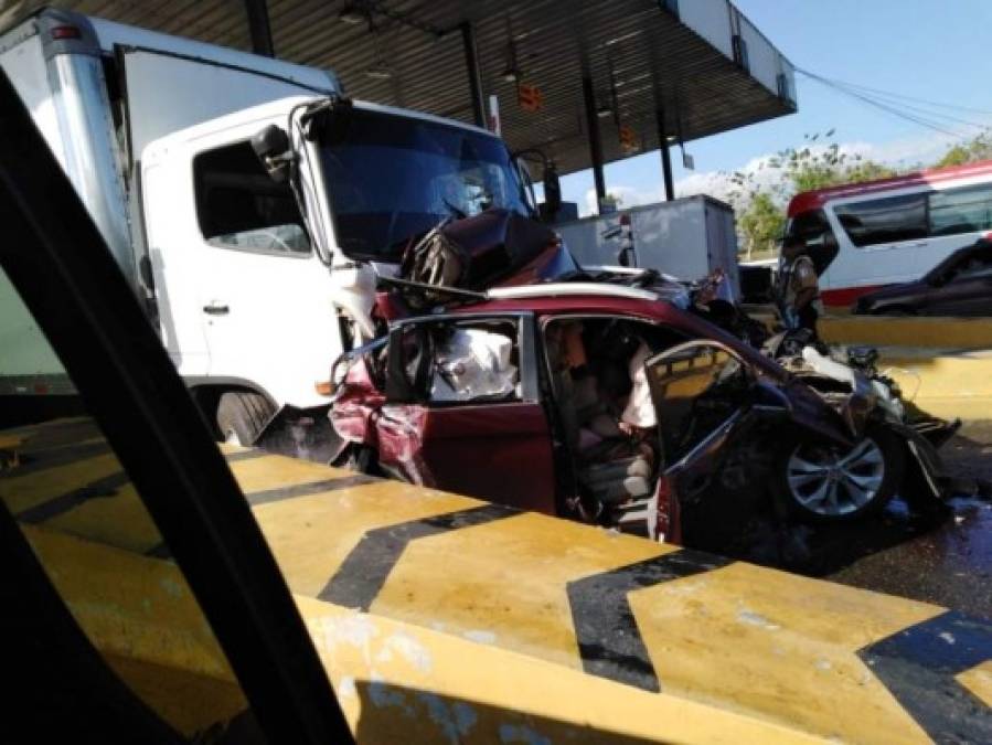 Muerte al volante: Las tragedias viales ocurridas en los peajes de Honduras (FOTOS)