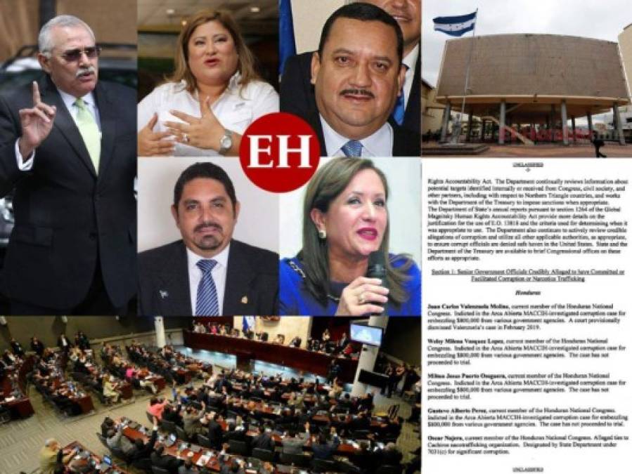 Sin visa y con sanciones: Las repercusiones a diputados hondureños en lista de corruptos de EEUU (FOTOS)