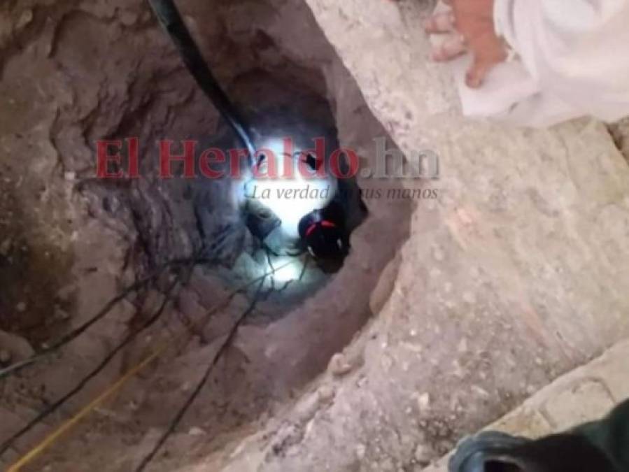 FOTOS: Así es el profundo túnel descubierto cerca de El Pozo I