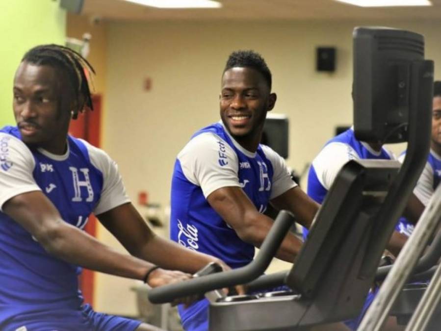 La Selección de Honduras hizo trabajo regenerativo y preventivo en gimnasio de Nueva Jersey previo al amistoso ante Ecuador
