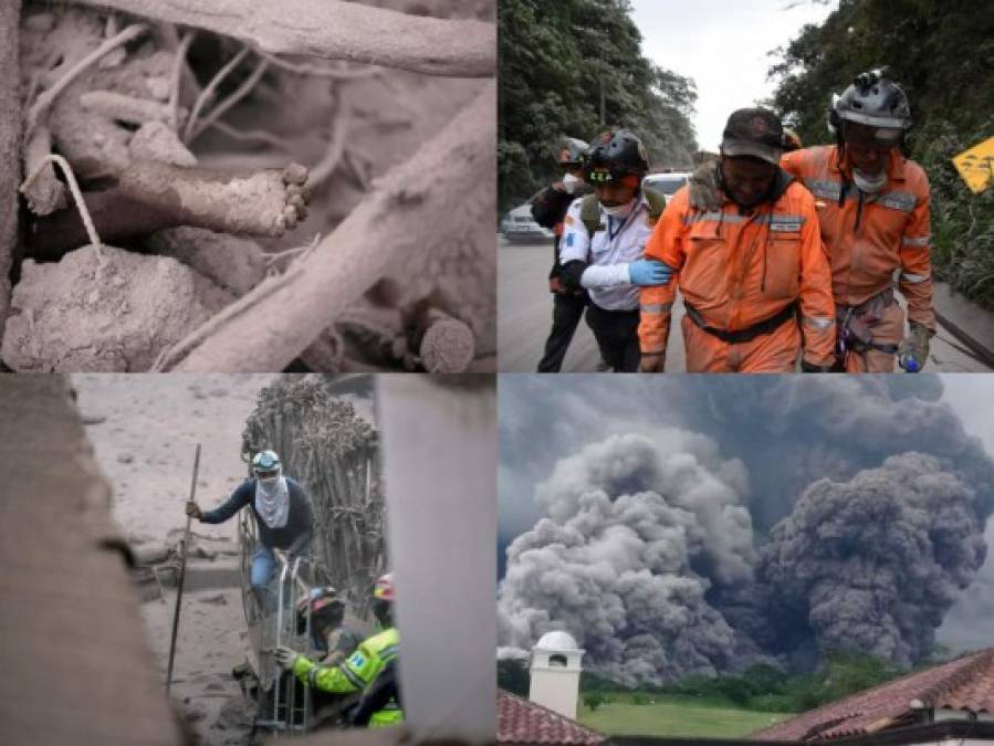 Las desgarradoras imágenes que dejó la erupción del volcán de Fuego en Guatemala