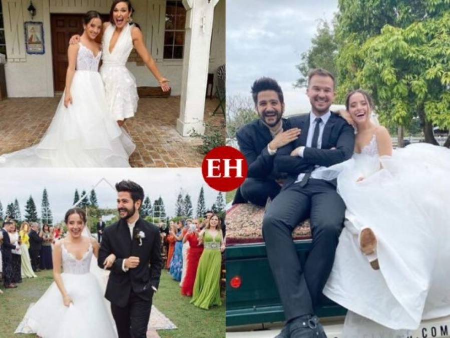 FOTOS: Radiantes y felices lucieron Evaluna y Camilo en su boda