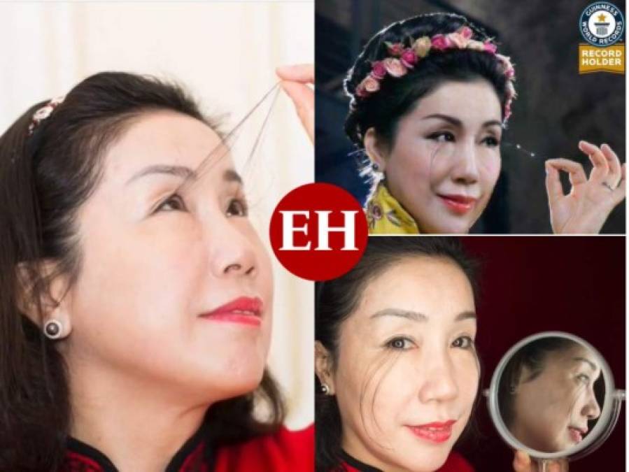 You Jianxia, la mujer con las pestañas más largas del mundo (FOTOS)