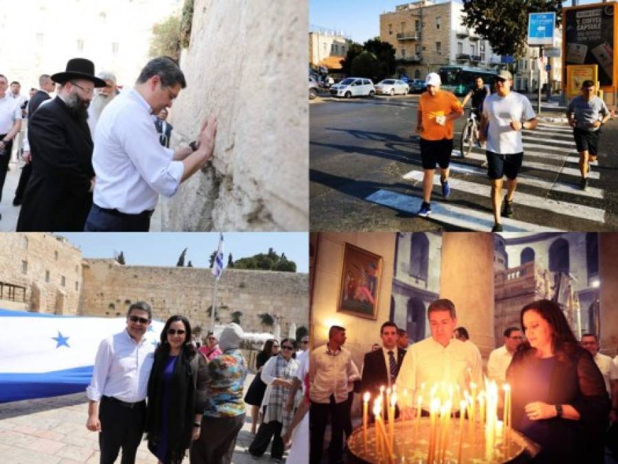 La visita de Juan Orlando Hernández a Jerusalén en 11 fotos