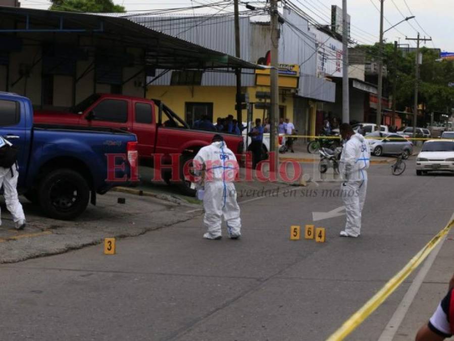 Las imágenes que dejó la masacre en barrio Santa Anita de San Pedro Sula