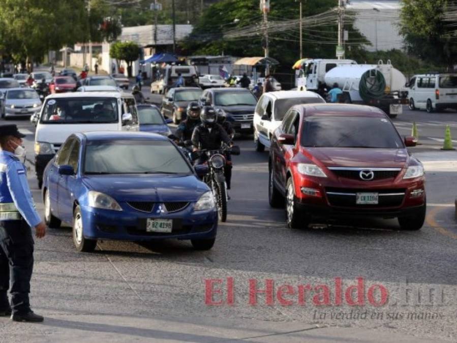 FOTOS: Rotonda en Loarque agudiza caos vial en la salida al sur de la capital