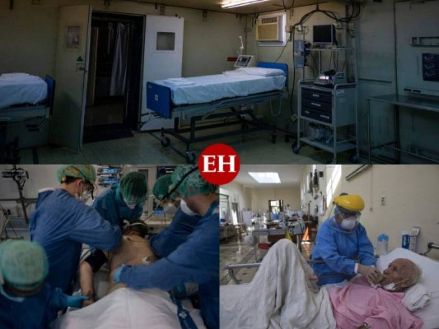 FOTOS: Salas de cuidados intensivos donde pacientes con Covid-19 pelean contra la muerte