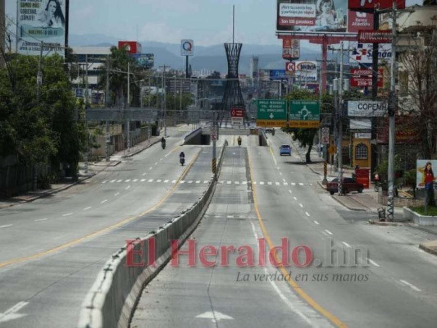 FOTOS: Las vacías calles de la capital de Honduras tras 69 días de cuarentena