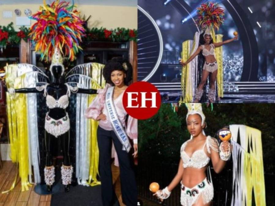 El traje típico de Miss Honduras Universo que representó la cultura garífuna (Fotos)